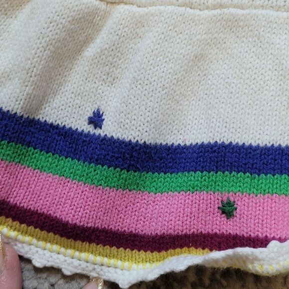 Stripe sweater dress with embroidery - Picture 4 of 4